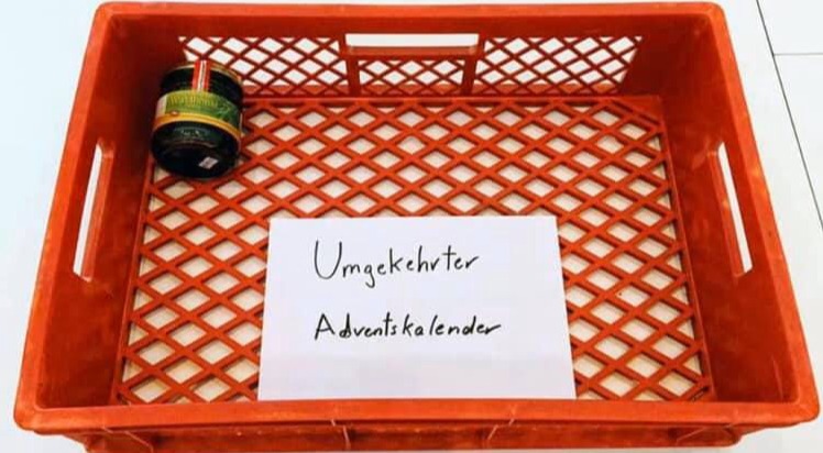 Umgekehrter Adventskalender Berberhilfe Landshut